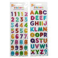 Bright Pop Up Alphabet - Number Stickers