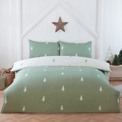 Luxury So Soft Reversible Duvet Set - Christmas Fir