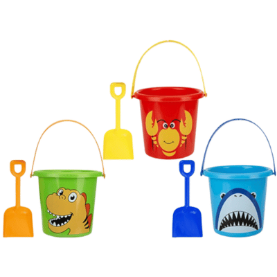 Beach Fun Round Bucket With Spade