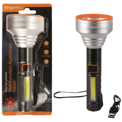 Rechargeable Multifunction Aluminium Torch