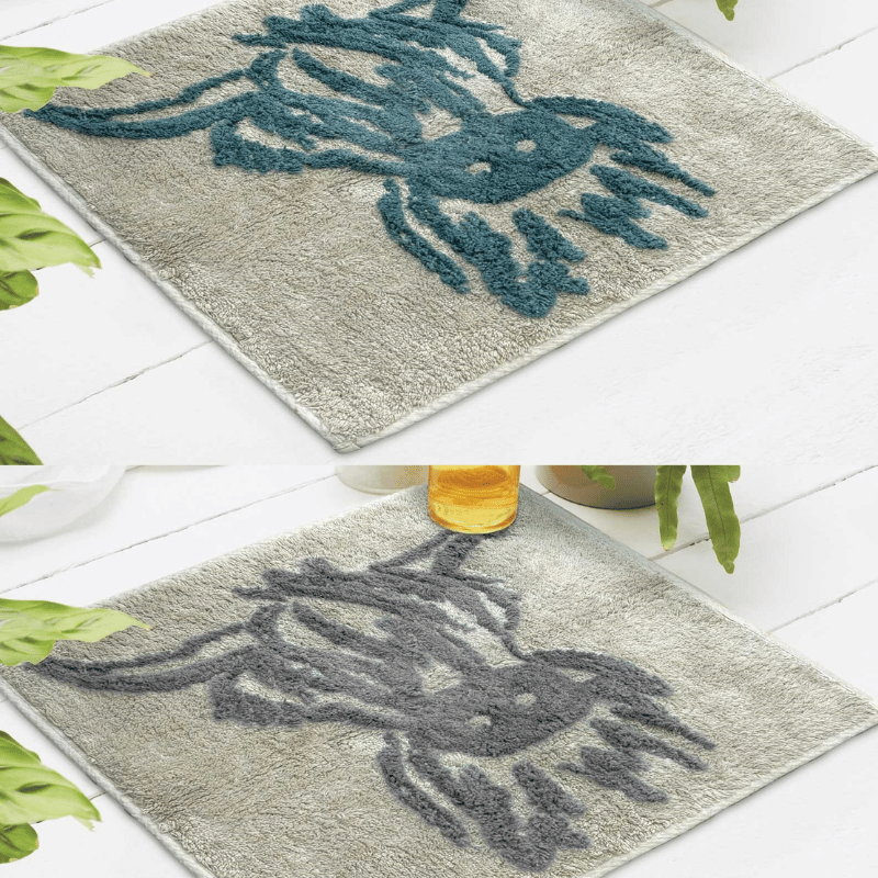 Highland Cow Design 100% Cotton Shower Mats 50x50cm