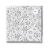 Foil Snowflake Printed Paper Napkins 20 Pack