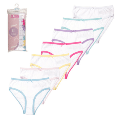 Girls 7 Pack Briefs