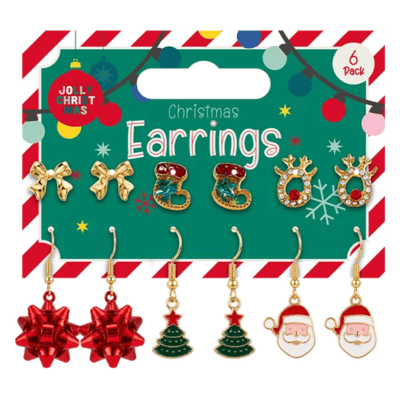 Christmas Earrings 6 Pack