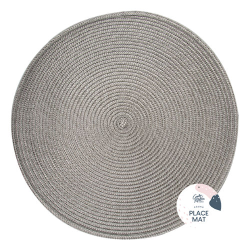 Round Placemat Grey On Trend Wholesale Placemats Wholesale