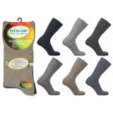 Mens Flexi-Top Non Elastic Socks Assorted Plain