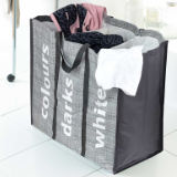 3 Section Design Folding Laundry Bag