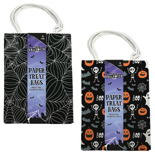 Halloween Paper Treat Bags 4 Pack