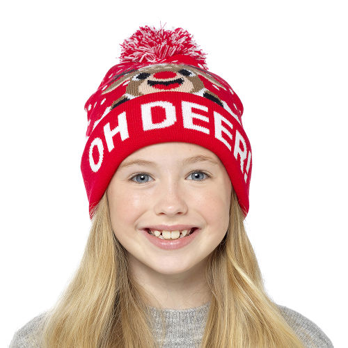 Kids Christmas Design Bobble Hat