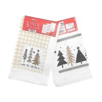 3 Pack Hap Tree Christmas Tea Towels