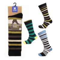 Mens Mixed Design Wellington Boot Socks
