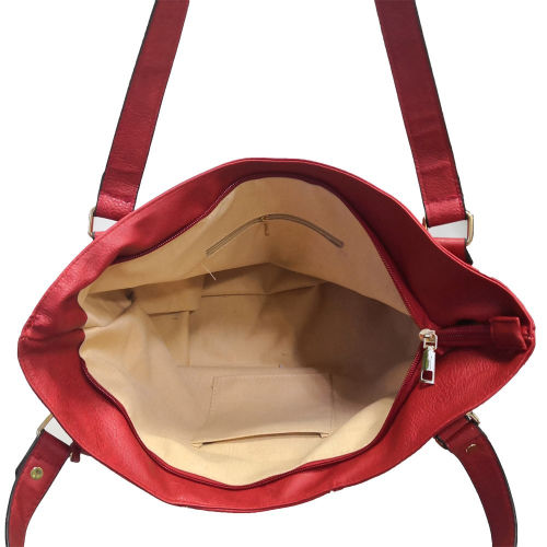 Miai Double Tassel Shopper Bag Red
