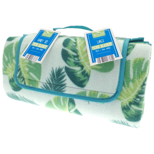 Leaf Design Fleece Picnic Blanket Wholesale Outdoor Wholesale
