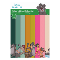 Official Disney The Jungle Book A4 Coloured Card Pack