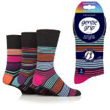 Mens Gentle Grip Socks Vibrant Vision Stripe