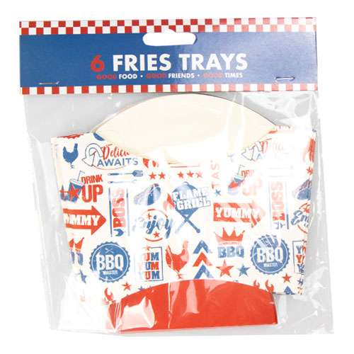 BBQ Fries Trays 6 Pack