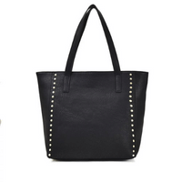 Vivien Studded Shopper Bag Black