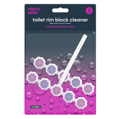 Toilet Rim Block Cleaner - Tropical Blossom 2 Pack