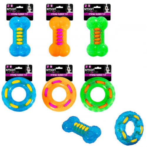 Strong Rubber Ring And Bone Dog Toys