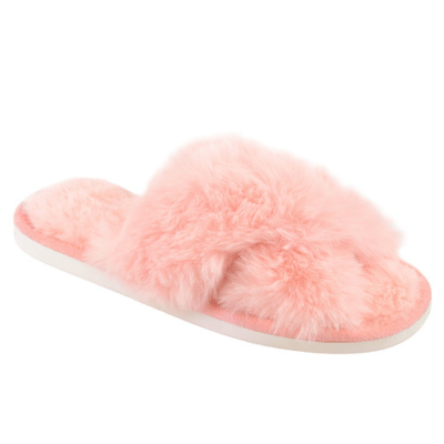 Ladies Super Plush Crossover Slider Pink