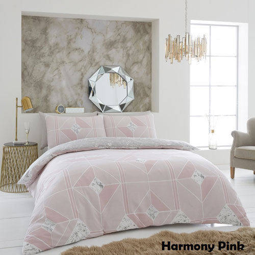 Harmony Blush Pink Luxury Duvet Set