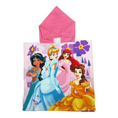Official Disney Princess Kids Hooded Towel Poncho