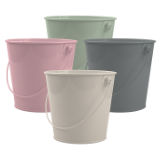 Metal Pot With Handle Assorted Colours