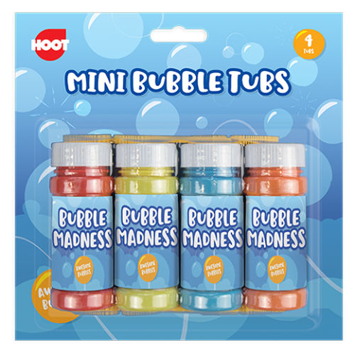4 Pack Mini Bubble Tubs
