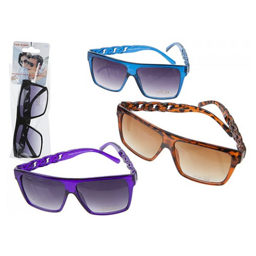 Ladies Chain Arm Design Sunglasses