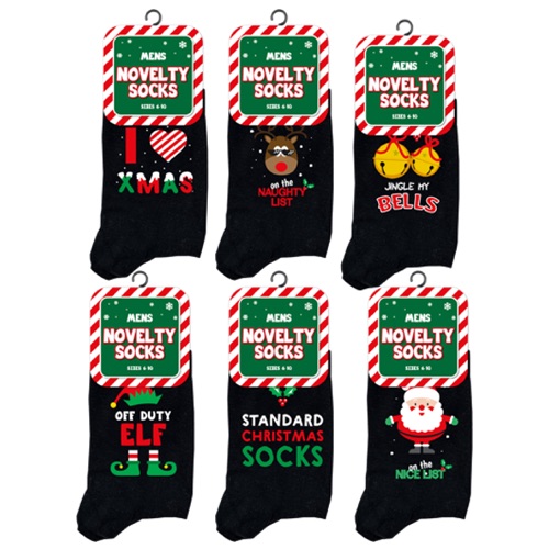 Mens Novelty Christmas Design Socks