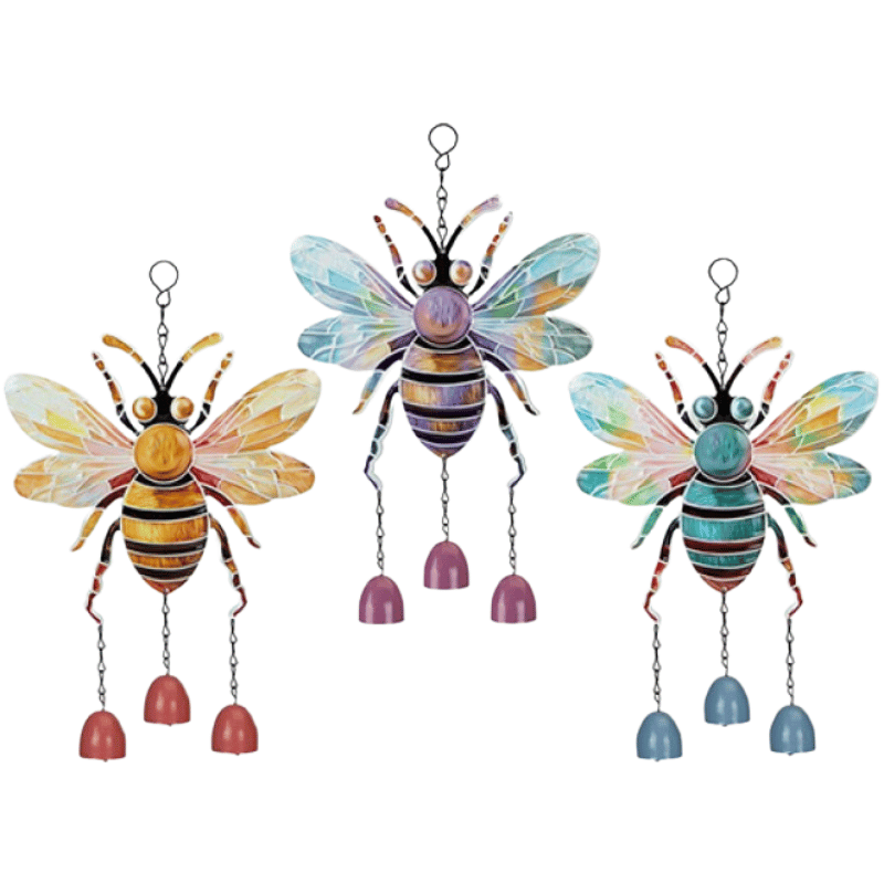 Sanctuary Colourful Jumbo Bee Wind Chime