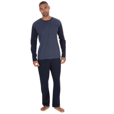 Mens Jersey Lounge Set Navy