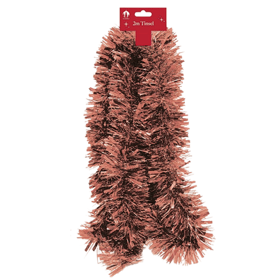 2 Meter Chunky Christmas Tinsel - Copper