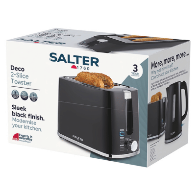 Salter Deco 2-Slice Toaster - Black