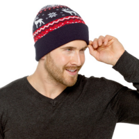 Adult Knitted Christmas Beanie Hat