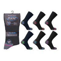 Mens Flexi Top Non Elastic Socks Heel & Toe Designs