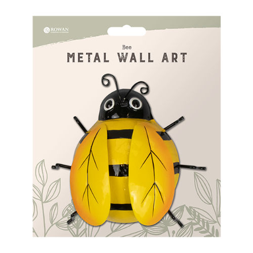 Metallic Bumble Bee Wall Decoration