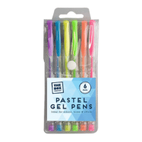 Gel Pens Pastel 6 Pack