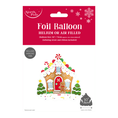 30" Santa Grotto Christmas Foil Balloon