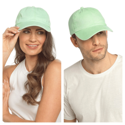 Adults Stone Washed Baseball Cap Mint