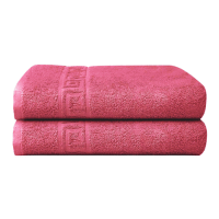 100% Natural Cotton 2 Pack Bath Towels/Sheet Red