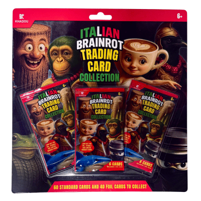 Italian Brainrot Trading Card Triple Blister Pack