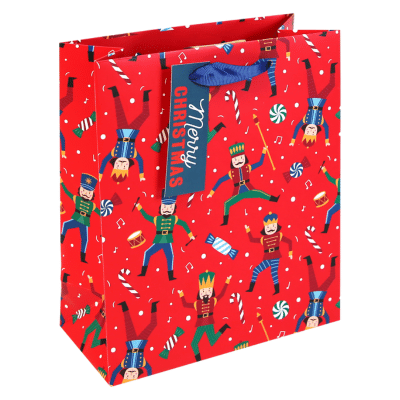 Nutcracker Medium Christmas Gift Bag