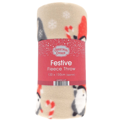 Skandi Gonk Festive Design Fleece Blanket Throws