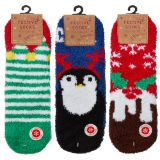 Childrens Christmas Family Lounge Socks With Gripper