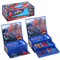 Official Spiderman 52 Piece Colouring Case