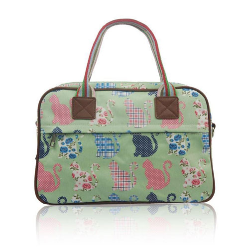 Kitty Day Canvas Weekend Bag Green