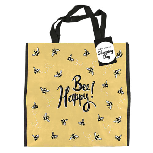 Bee Happy Reusable Shopping Bag