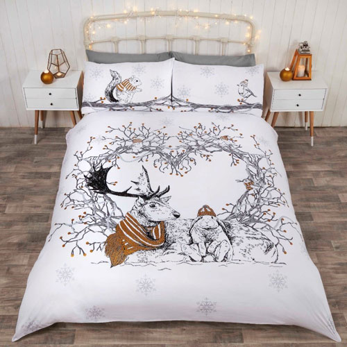 Stag And Friends Christmas Duvet Set