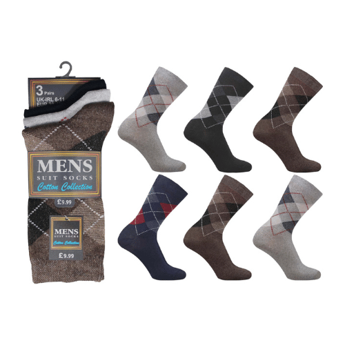 Mens Cotton Collection Suit Socks Argyle Wholesale Socks Wholesale